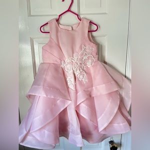 Janie and Jack pink organza dress